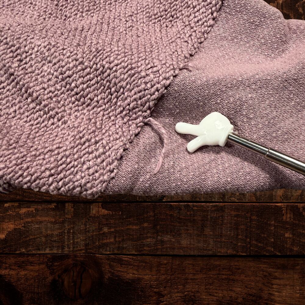 Free People We The Free Zip Neck Oversized Sweater Lavender Slouchy Pullover XS - Picture 7 of 11